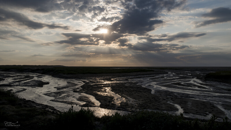 Fort-Mahon Coucher de soleil sur la Baie de l'Authie