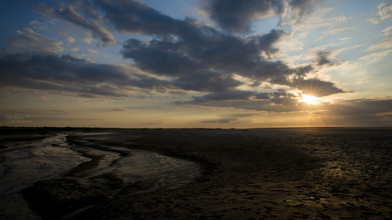 Fort-Mahon Coucher de soleil sur la Baie de l'Authie
