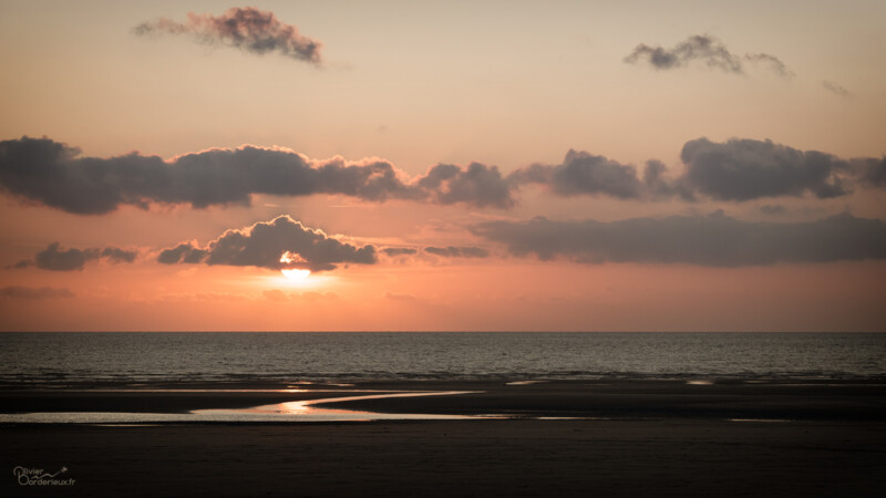 Fort-Mahon Plage Coucher de soleil à Fort-Mahon
