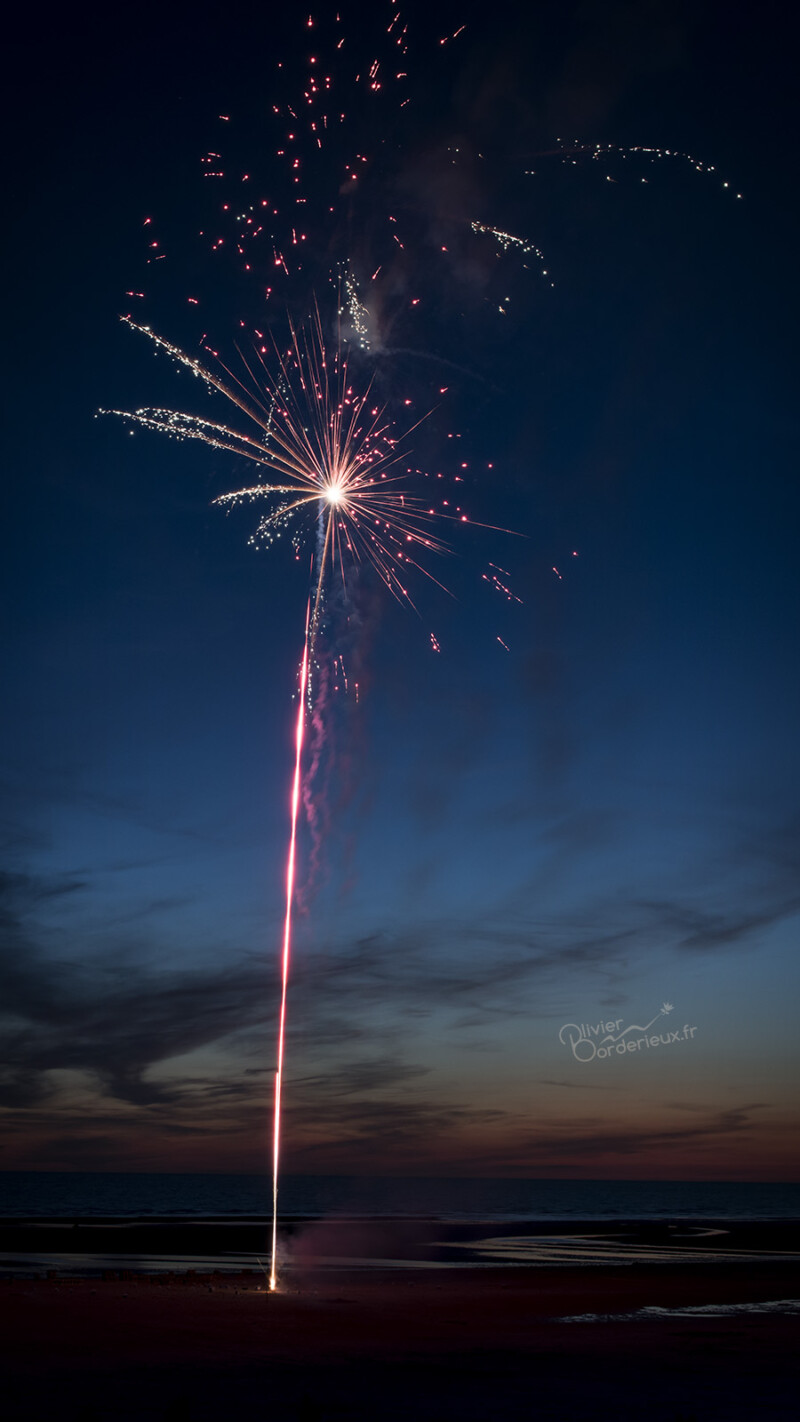 Fort-Mahon Plage - Feu d'artifice du 15/07/2022 Ciel étoilé